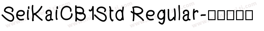 SeiKaiCB1Std Regular字体转换